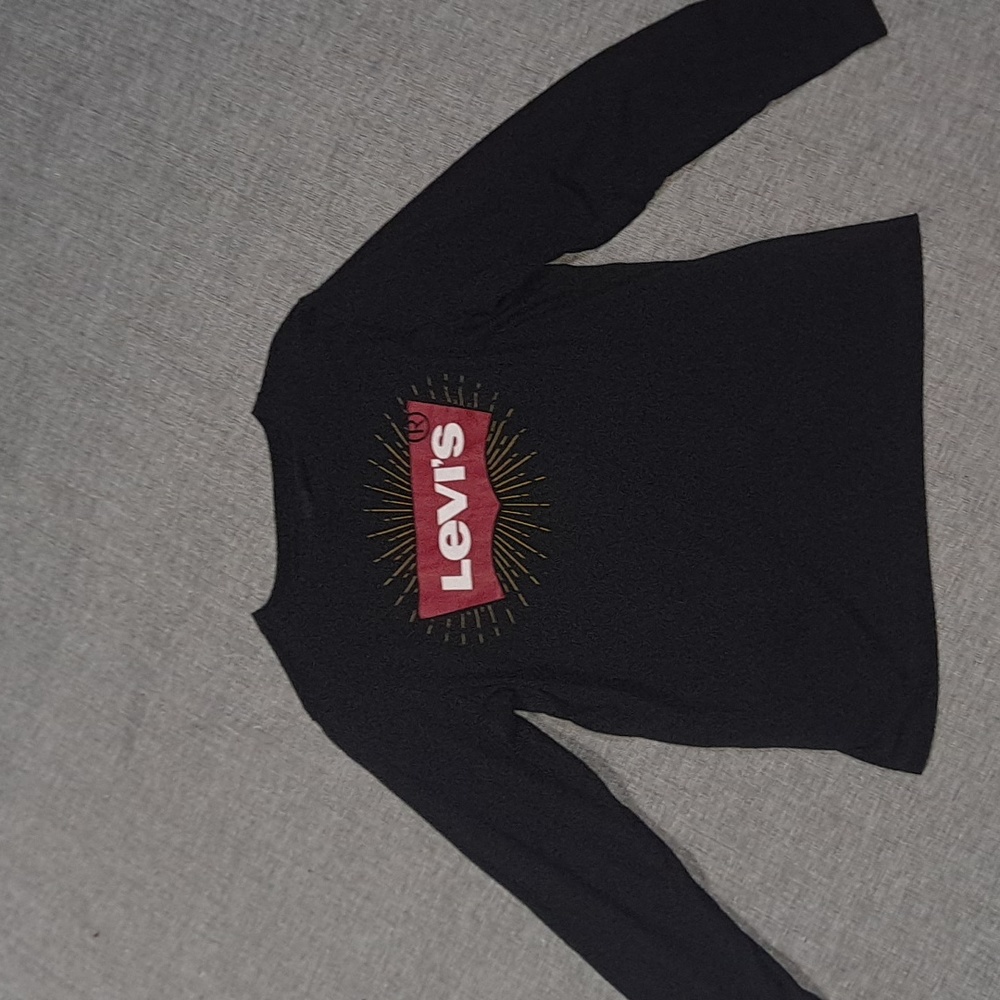 Levi Long Leeve Tee YXL Navy